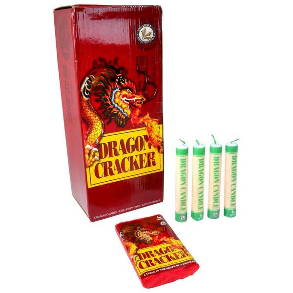 Dragon Cracker Candle, 4er Set