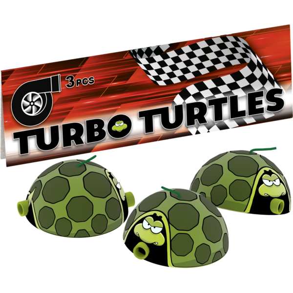 Turbo Turtles, 3er Set (zu Silvester bestellbar)