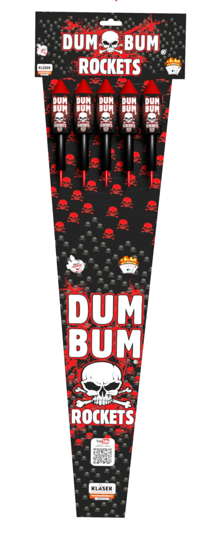 DumBum Rockets with Scream, 5er Btl. 1.3G