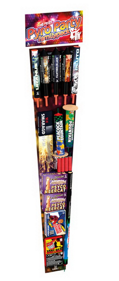 Pyro Party Familypack, 135-teiliges Familiensortiment